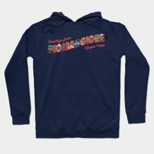 Greetings from Riomaggiore Cinque Terre vintage style retro souvenir Hoodie